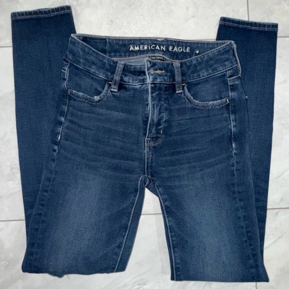 American Eagle Outfitters Dark Blue The Dream Jean Skinny Jeans